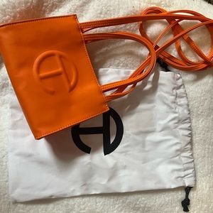 OG ORANGE SMALL TELFAR SHOPPER